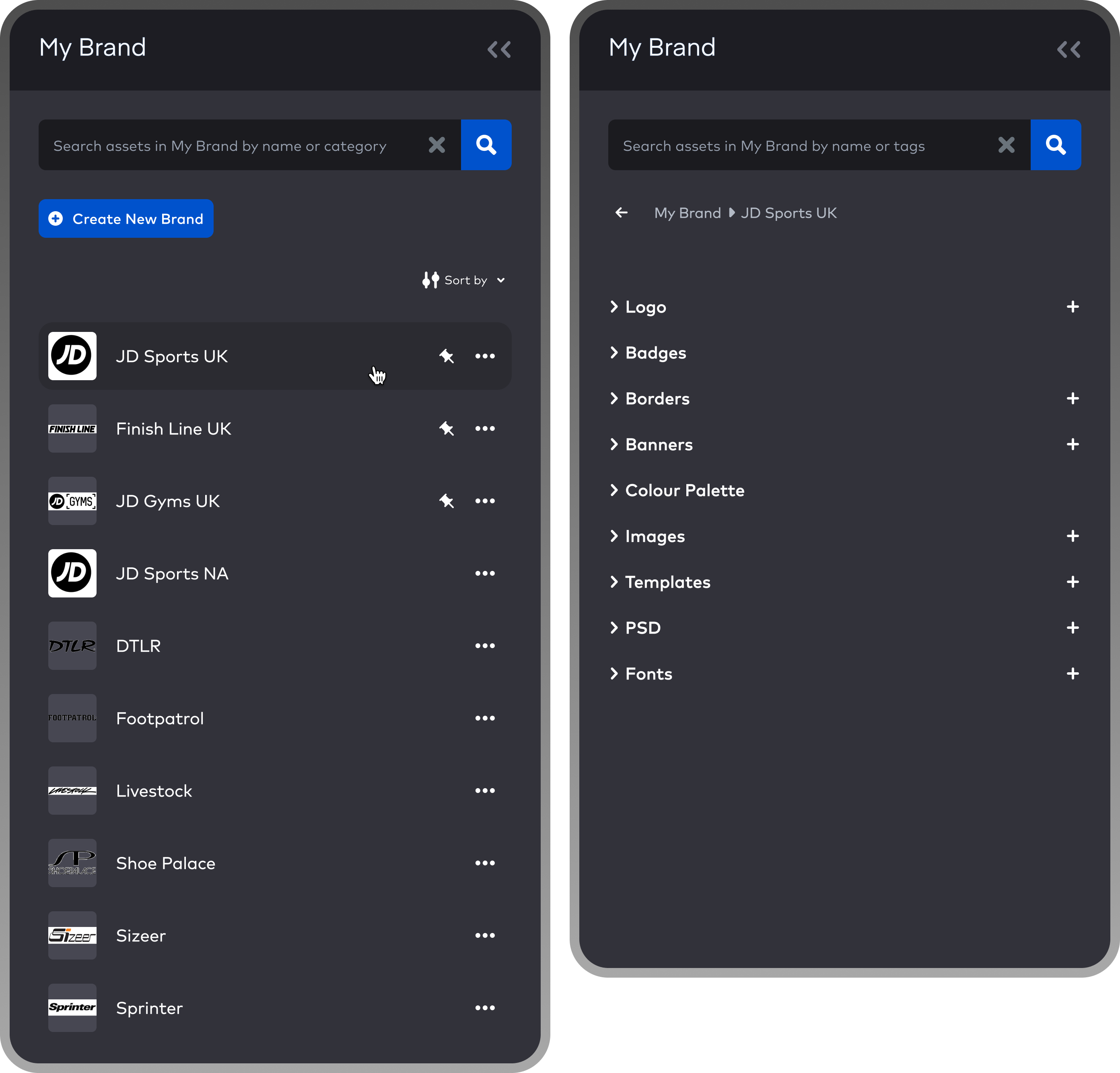 Brand Asset Library project preview